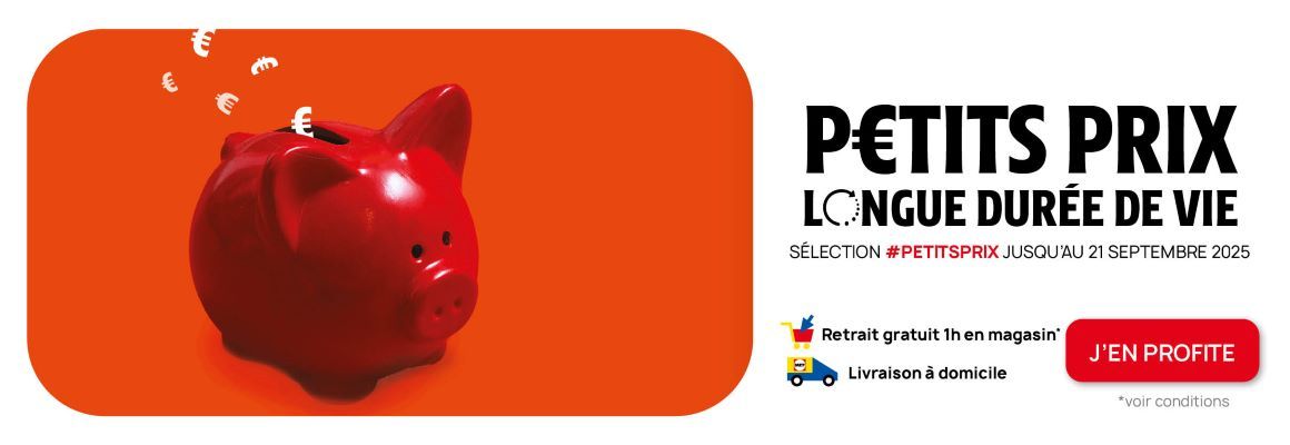 P€tits prix longue durée de vie. Sélection #PETITSPRIX jusqu'au 21 septembre 2025