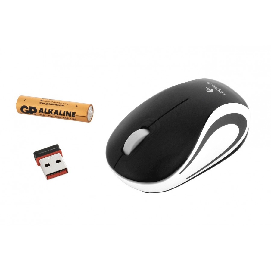 Logitech Wireless Mini Mouse M187 BLACK n°3