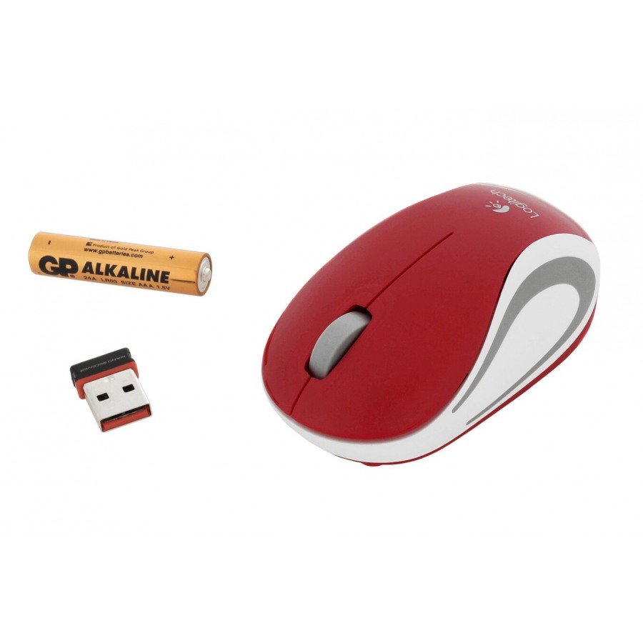 Logitech Wireless Mini Mouse M187 RED n°4