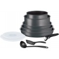 Tefal INGENIO PERFORMANCE Gris Coal Batterie de cuisine 10 pièces