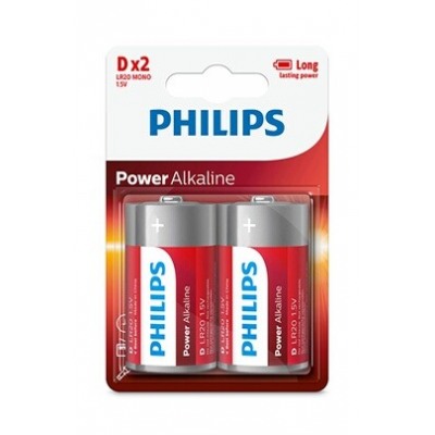 Philips PILES ALCALINES LR20 X2