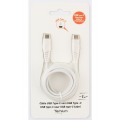 Temium CABLE USB TYPE C 1M BLANC