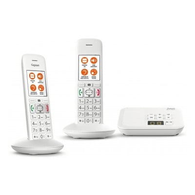 Gigaset E370A Duo blanc