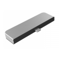 Onearz Mobile Gear Adap USB-C 5 en 1 iPad Pro HDMI4K+USB-C+SD+mSD+Audio Silver