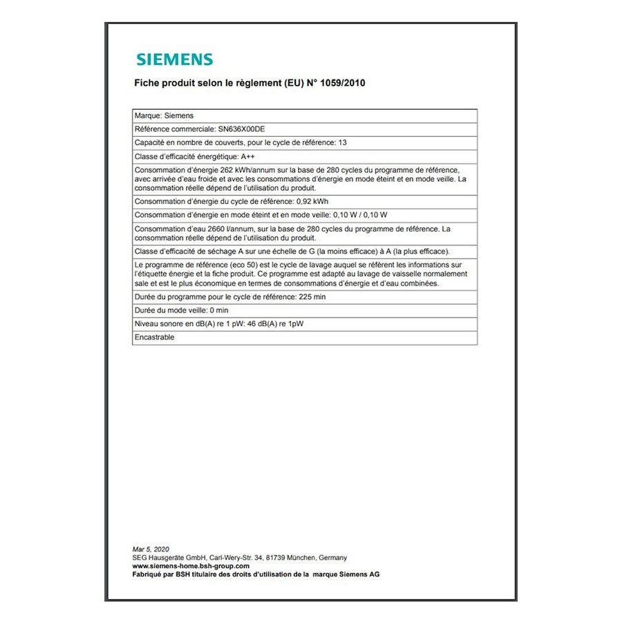 Siemens SN636X00DE n°9