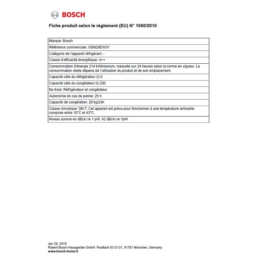 Bosch GSN29EW3V n°6