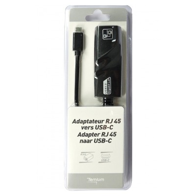 Temium ADAPTATEUR USB C (mâle) VERS RJ45 (femelle)