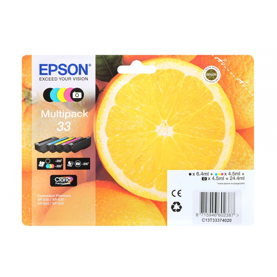 Epson Pack Orange T3337 5 couleurs n°2
