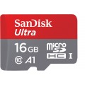 Sandisk SanDisk - Carte mémoire Ultra Android microSDHC 16GB + SD Adapter + Memory Zone App 98MB/s A1 Class 10 UHS-I