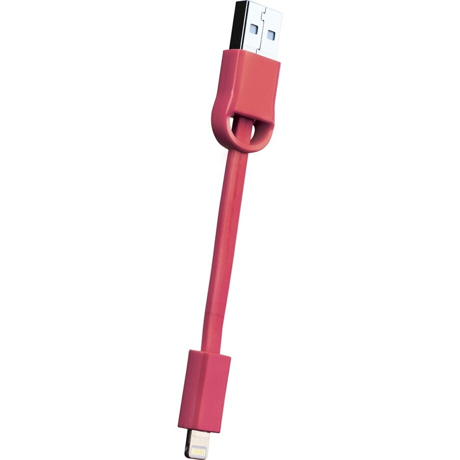 Temium PORTE CLE USB 2.0 ROUGE VERS LIGHTNING