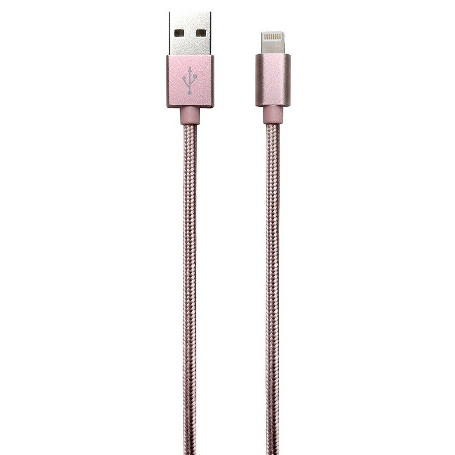 Temium CABLE LIGHTNING NYLON COULEUR OR ROSE