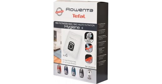 10 Sacchetti Per Aspirapolvere Rowenta: Compatibili Con Hygiene Plus ZR200520, Compact Power, Silence Force