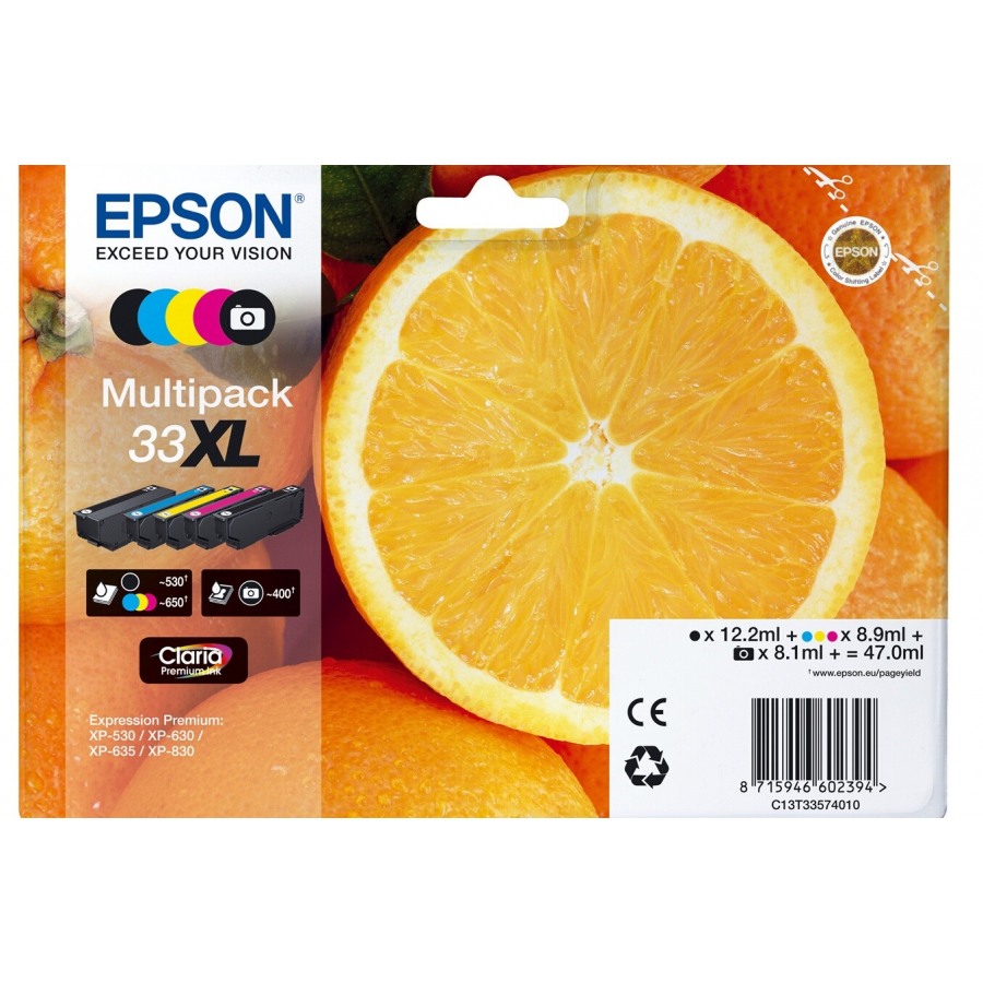 Epson PACK ORANGE T3357 5 couleurs XL n°1