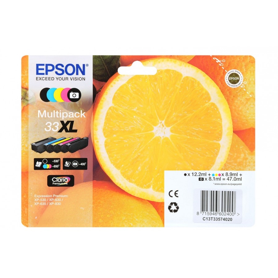 Epson PACK ORANGE T3357 5 couleurs XL n°2