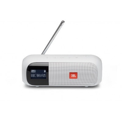 Jbl Enceinte portable radio DAB/FM, Tuner 2 Blanc