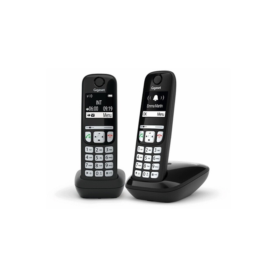 Télephones fixes sans fil réduction d'ondes (blanc) : gigaset