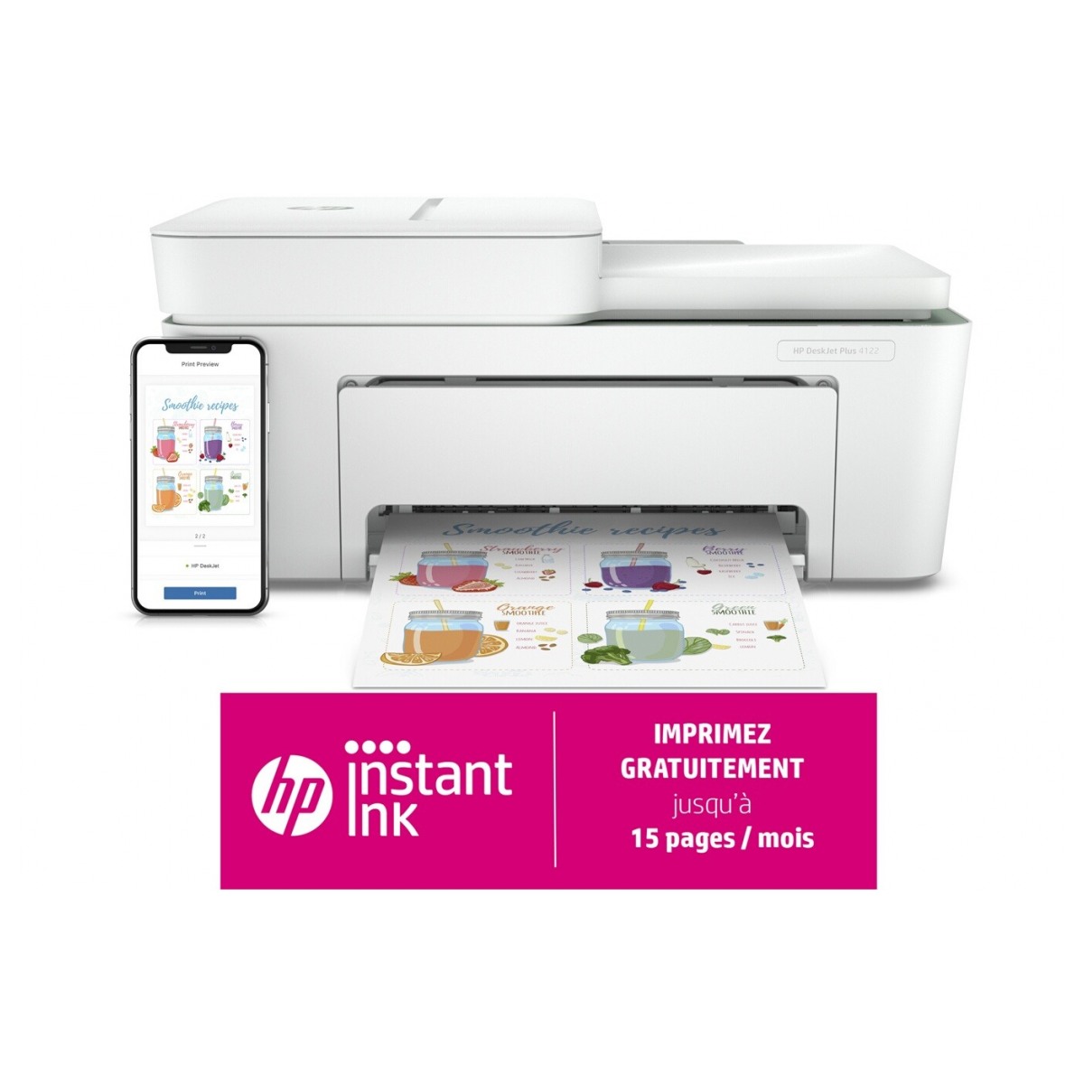 Imprimante Hp Deskjet Plus 4122 DARTY Guyane