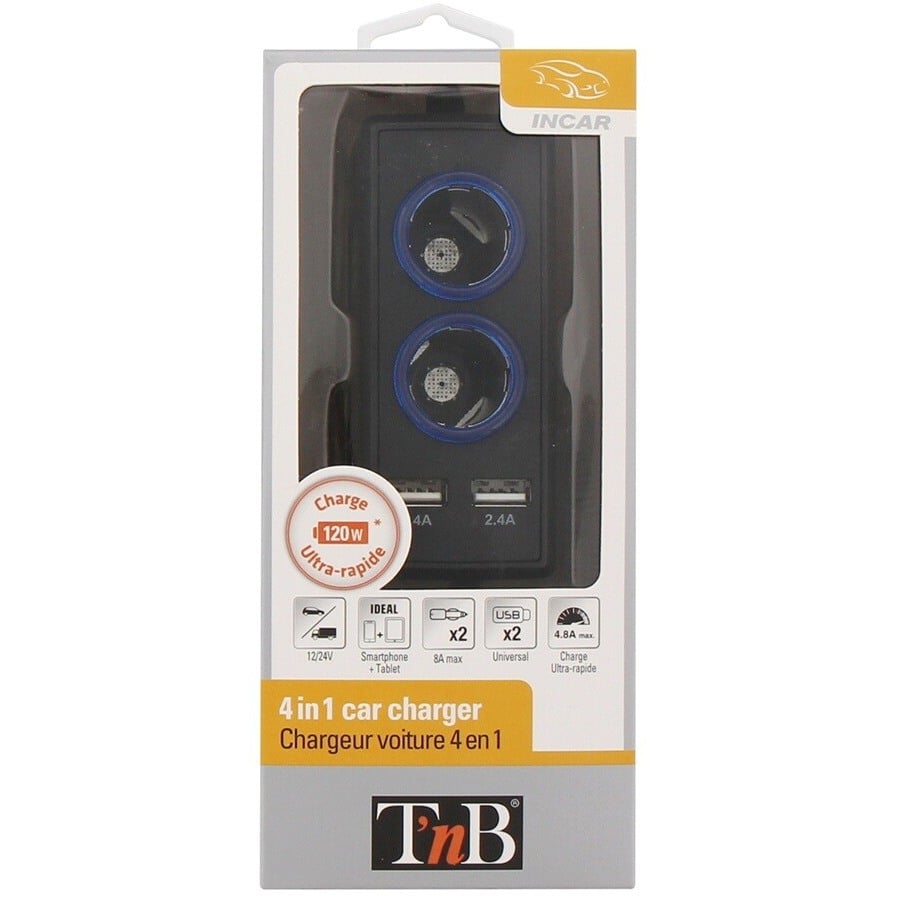 Tnb CHARGEUR ALLUME CIGARE 4 EN 1 n°2
