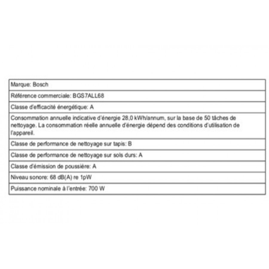 Bosch BGS7ALL68 RELAXX'X ULTIMATE n°8