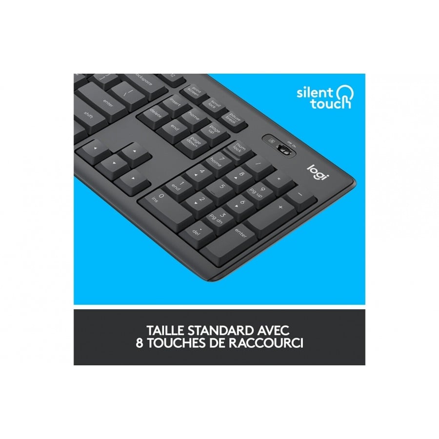 Logitech Logitech MK295 ensemble souris clavier sans fil silence n°3