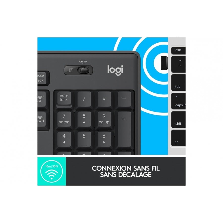 Logitech Logitech MK295 ensemble souris clavier sans fil silence n°7