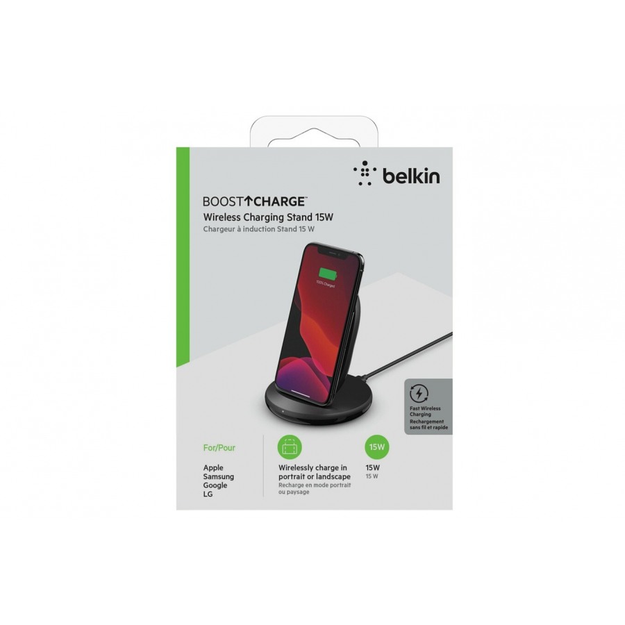 Belkin CHARGEUR STAND A INDUCTION 15W NOIR n°3