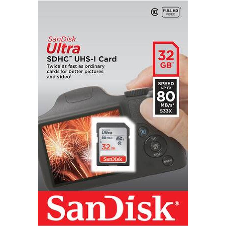 Carte mémoire Sandisk ULTRA SDHC 32 Go - DARTY Guyane