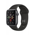 Apple Watch Series 5 GPS 44mm, Boitier Aluminium Gris Sidéral avec Bracelet Sport Noir - S/M & M/L