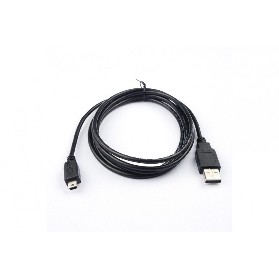 Câble USB A mâle / mini USB mâle 1,8 m - noir