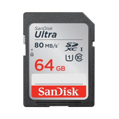 Sandisk SDXC ULTRA 64GO 80Mo/s