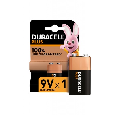 Duracell Pile alcaline Duracell Plus, 9V 6LR61
