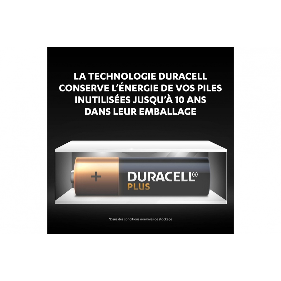 Duracell Pack de 4 piles alcalines AA Duracell Plus, 1,5V LR06 n°3