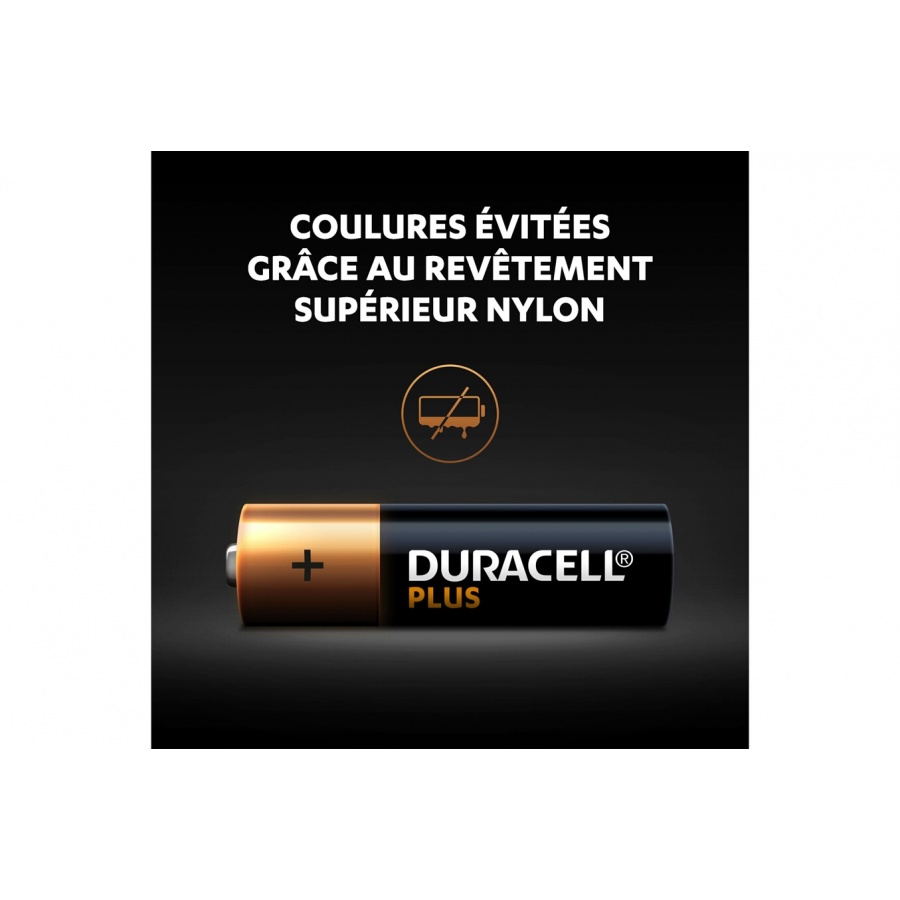 Duracell Pack de 4 piles alcalines AA Duracell Plus, 1,5V LR06 n°5
