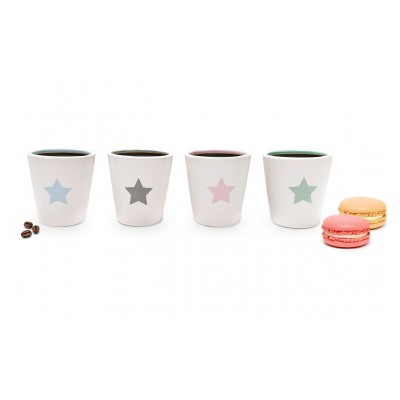 Yoko Design SET DE 4 TASSES EXPRESSO ETOILE