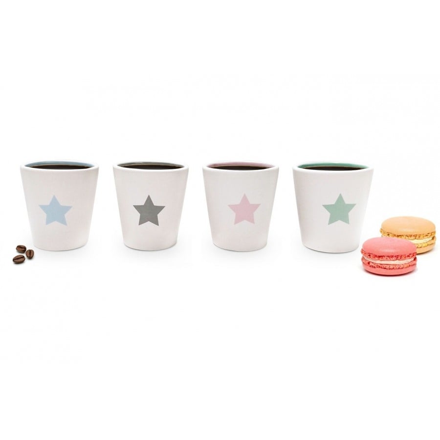 Yoko Design SET DE 4 TASSES EXPRESSO ETOILE