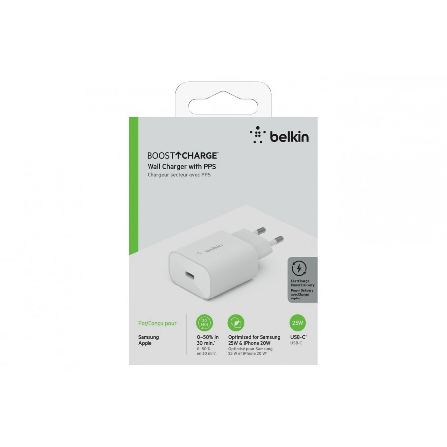 Belkin Chargeur secteur PD 25W, USB-C, blanc n°3