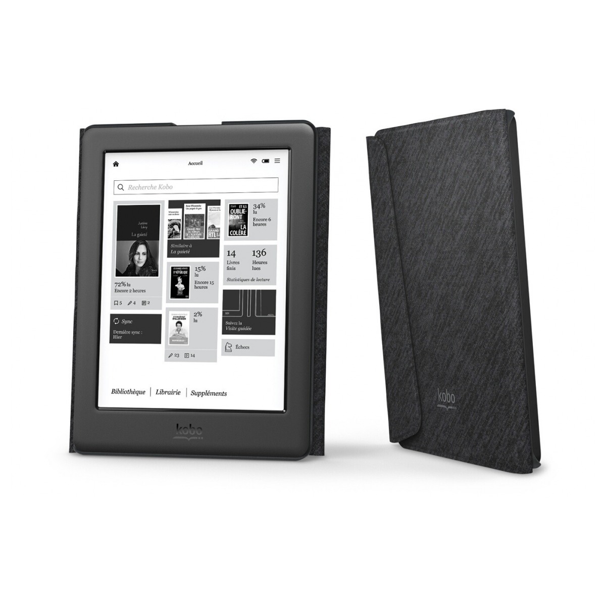 Étui Avec Rabat Pour Liseuse Kobo Aura ONE - Protection Complète Et élégante (neuf)