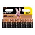 Duracell Pack de 12 piles alcalines AA Duracell Plus, 1,5V LR06