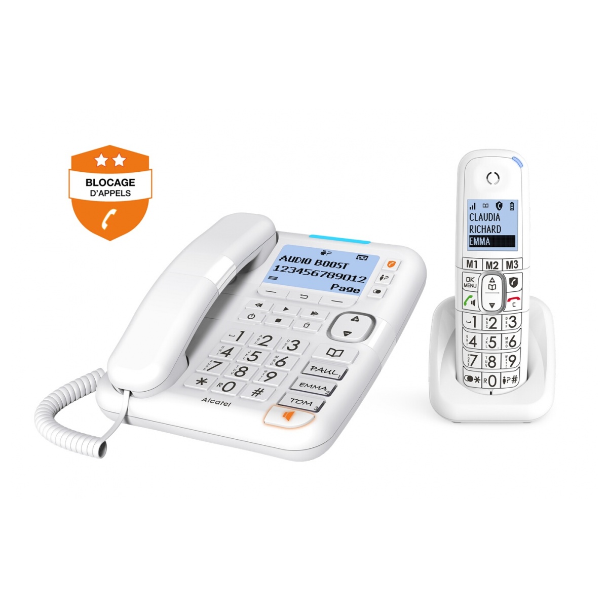 Téléphone Fixe Alcatel Xl785 Combo Voice Duo Répondeur