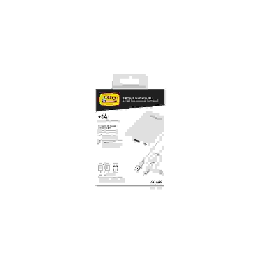 Otterbox Power Bank USB A & Micro usb + Cable MFI 3 connectiques 1M blanc n°7