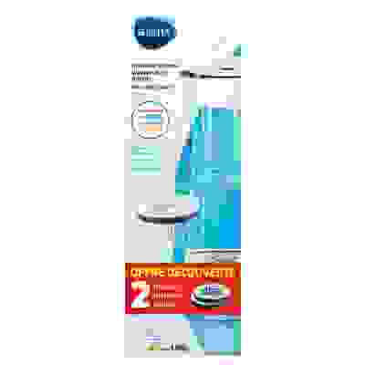 Brita Bouteille filtrante Blanc/Graphite -2 Microdiscs filtrants inclus