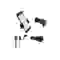 Tnb Pack chargeur allume-cigare 2 USB + câble USB-C et micro USB + support grille compact - noir