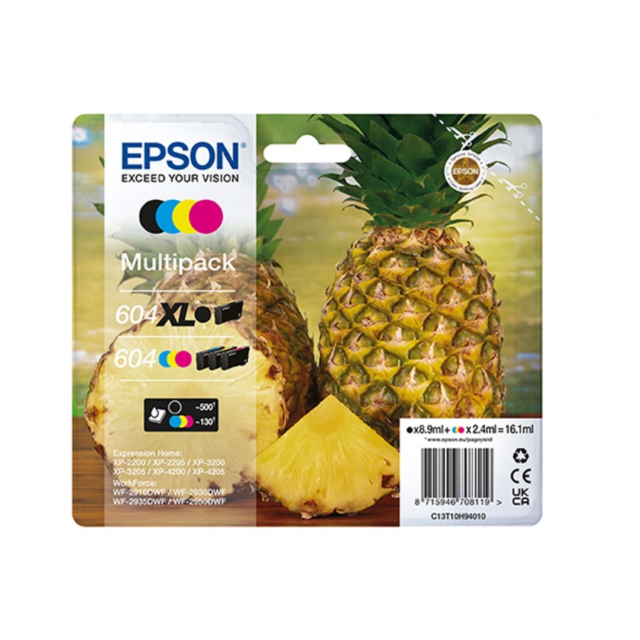 Epson PACK 604 ANANAS 4 couleurs + noir XL n°1