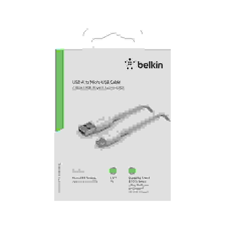 Belkin Cable en pvc, USB-A vers Micro-USB, longueur 1m, blanc n°3