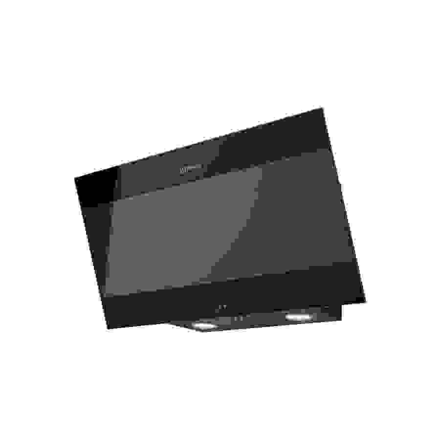 Indesit Hotte, decorative 80cm, Verticale, Alu+Verre, aspiration min/max 400/647 m3/h, niveau sonore min/max 59/70 dB(A), Classe B, filtre a charbon inclus n°1