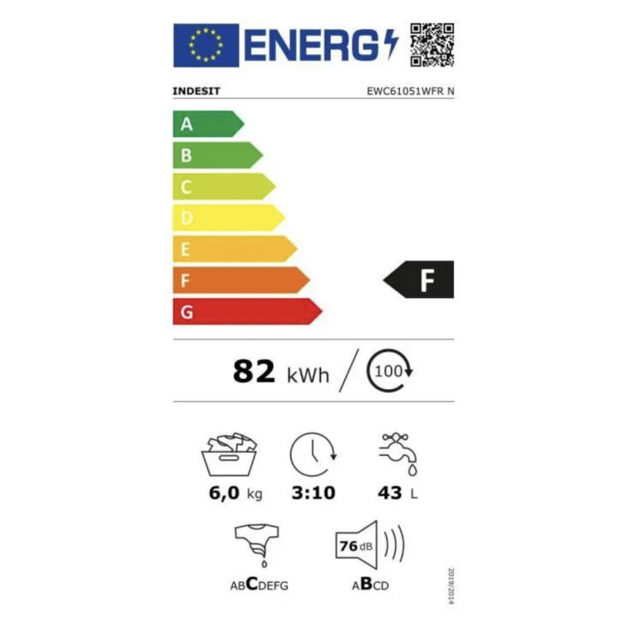 Indesit EWC61051WFRN n°2