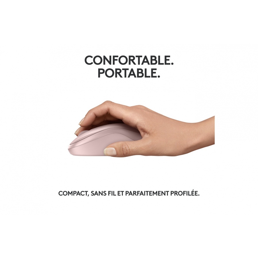 Logitech M240 Souris Bluetooth, Sans fil, Compacte, Portable, Suivi fluide - Rose n°5