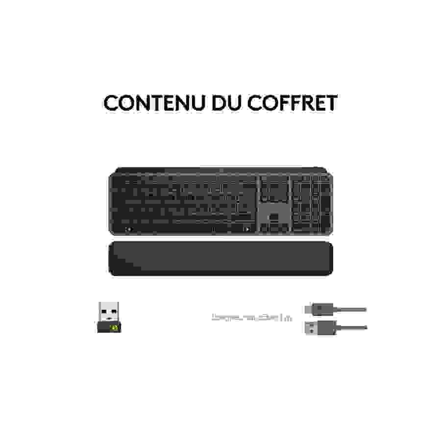 Logitech MX Keys S Plus - Clavier Sans Fil Performant avec Repose Poignet n°9