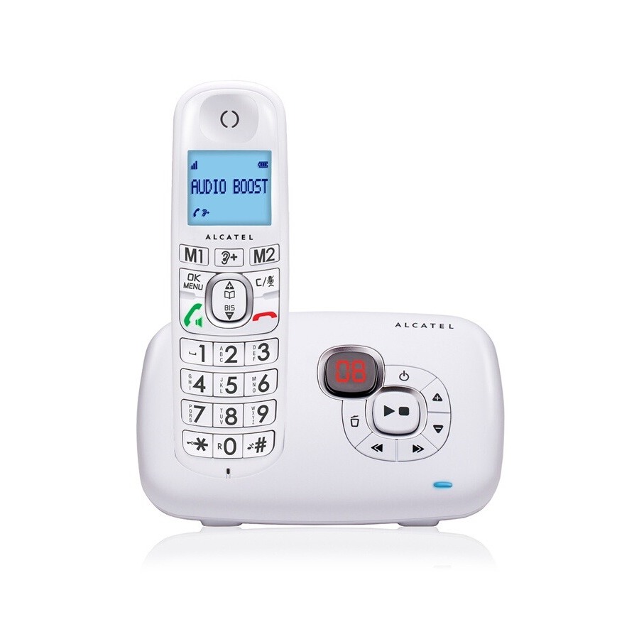 Téléphone fixe sans fil alcatel xl785 voice duo blanc ALCATEL