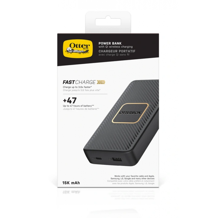 Otterbox Power Bank 2 USB-A & USB-C + induction noir n°4
